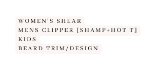 Women s shear Mens clipper shamp hot t Kids BEard trim Design
